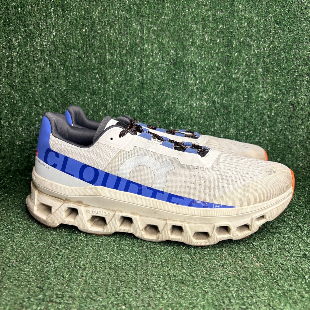 On Cloudmonster Helion CloudTec Cushioning Running Sneaker White Mens Size 12.5
